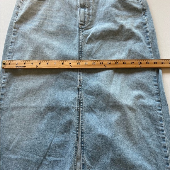 NWT Women's Universal Thread High-Rise Denim Maxi Skirt Size 12 (L) - Picture 3 of 7